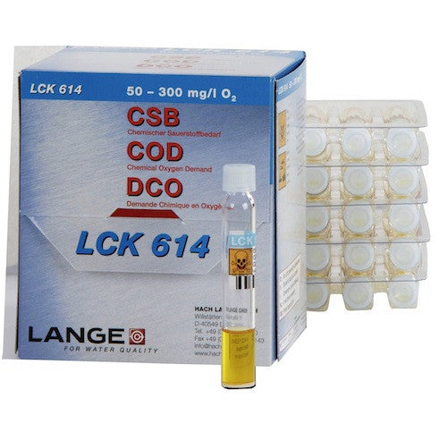 Küvettentest von Hach - LCK 614 CSB 50 - 300 mg/l